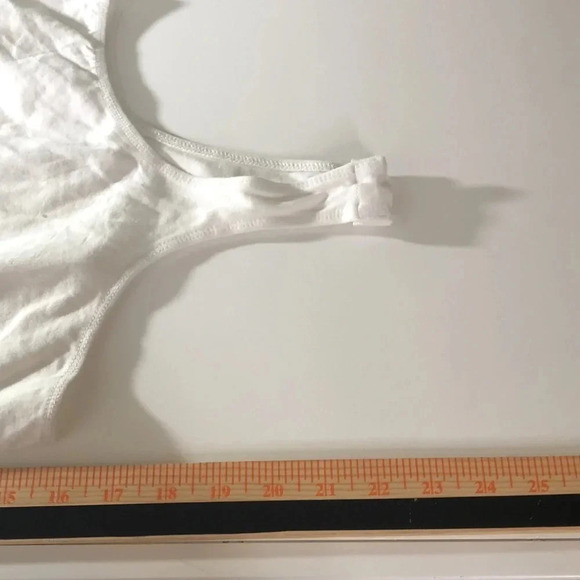 🌸NEW🌸 OLIVIA RAE High Cut Basic White Bodysuit. - Picture 6 of 6